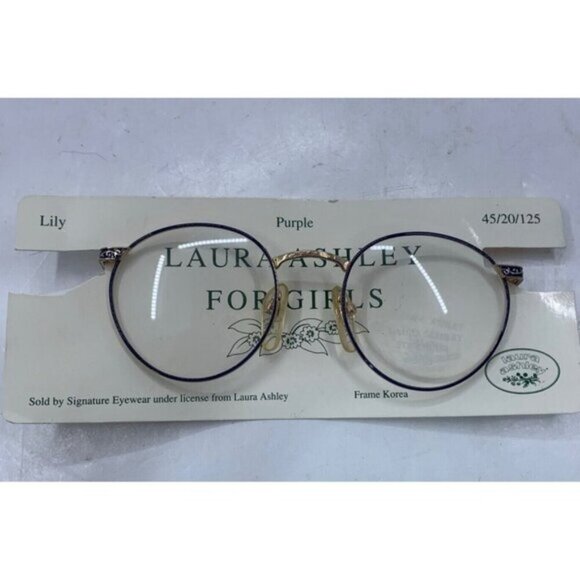 Laura Ashley Accessories - Laura Ashley for girls- Lily purple 45-20-125 Metal Full Rim Eyeglasses Frame